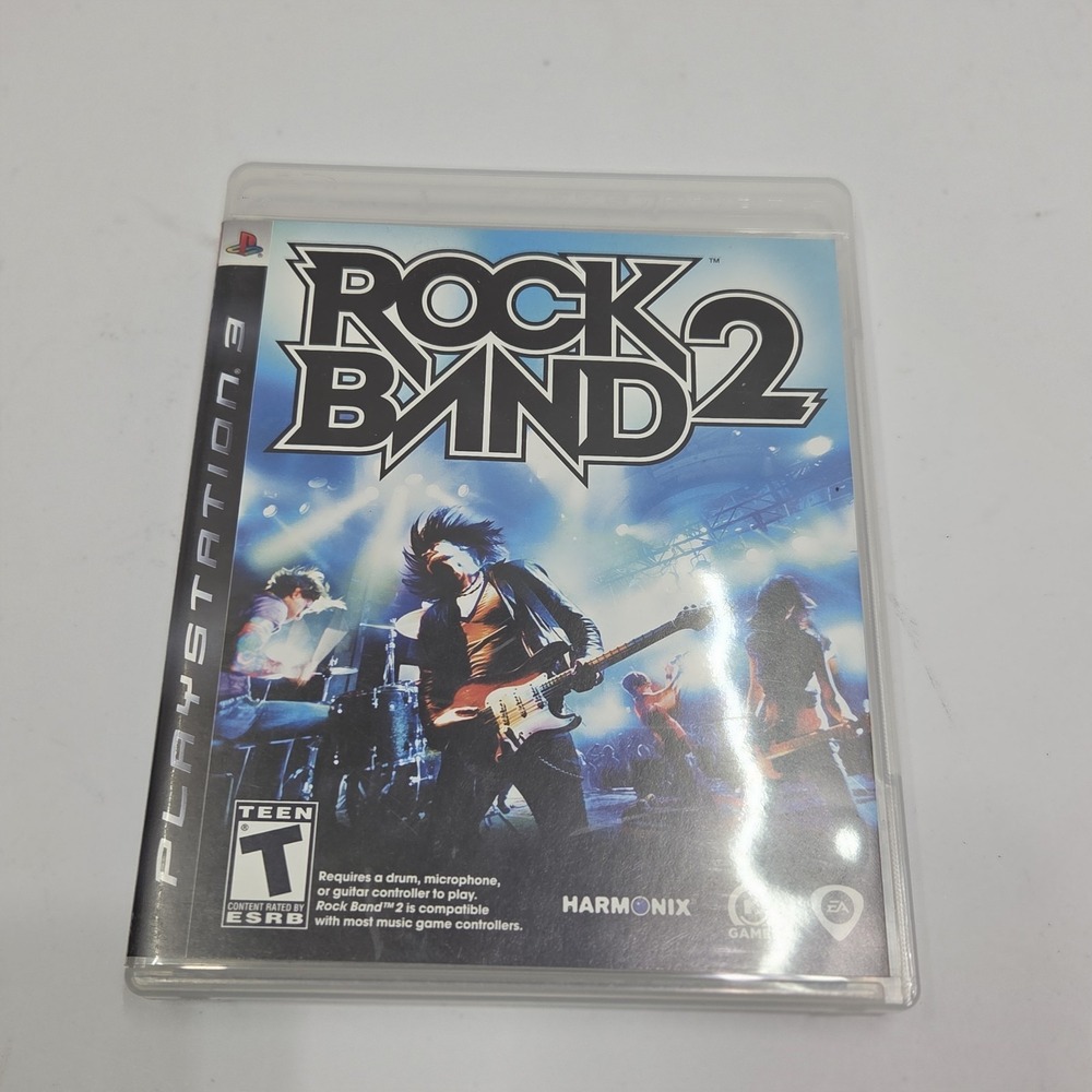 Rock Band 2 (Sony PlayStation 3, PS3,‎ 2008) Complete CIB Tested RB2 Case Manual